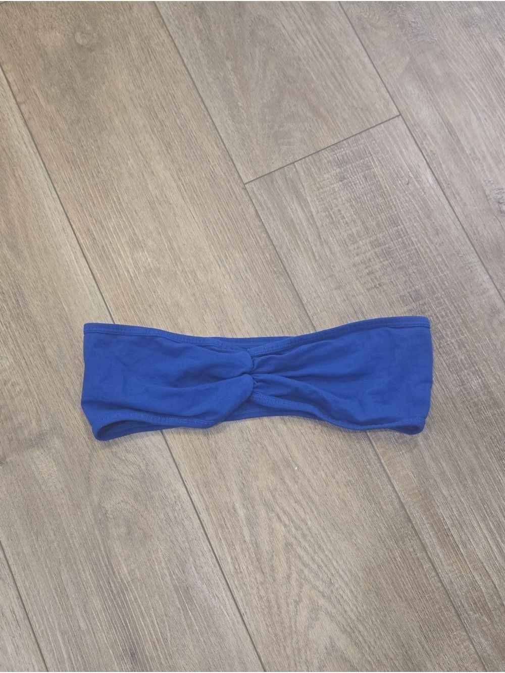 Y2K/Retro TNA  Blue Twist Front Bandeau Bra